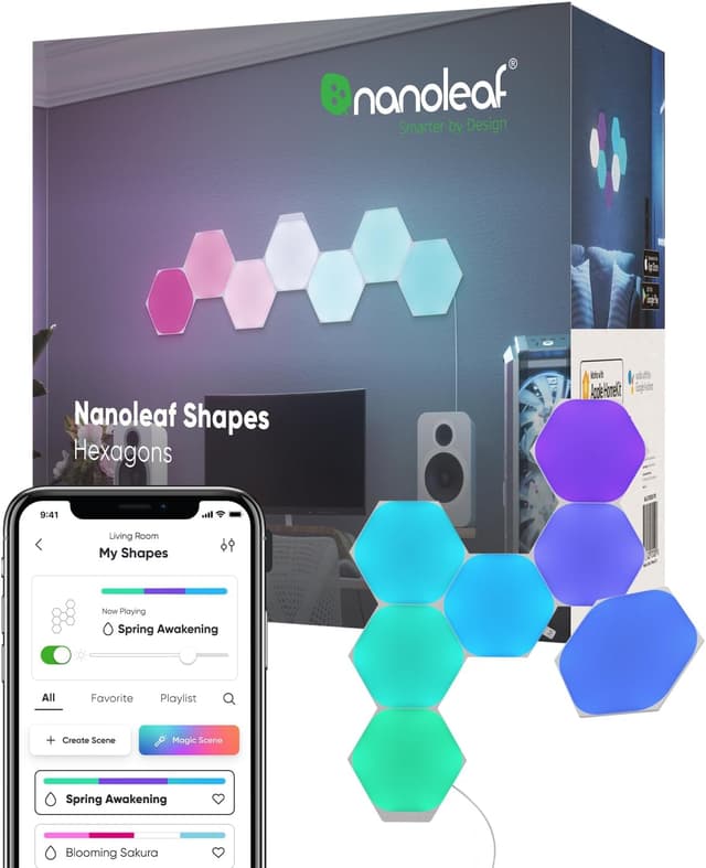 Nanoleaf Shapes hexagon LED wall light panels