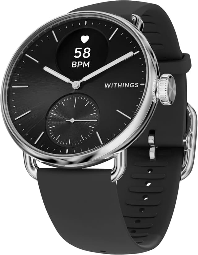 Withings ScanWatch hybrid smartwatch with analog face