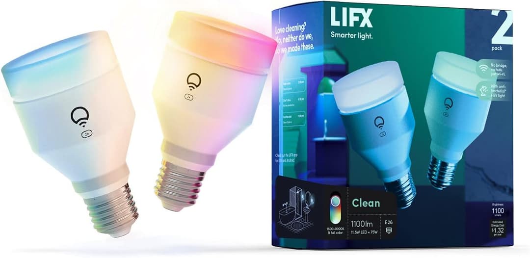LIFX Clean smart bulb with antibacterial HEV light